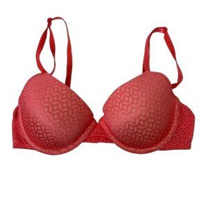 Maidenform Lightly Lined Pink Underwire Bra Size 34B